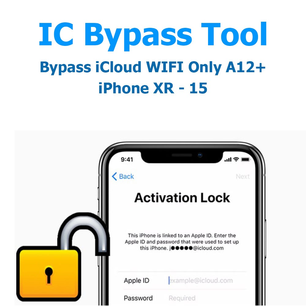 iCloud Bypass Wifi Only Regist SN A12+ IC Bypass Tool iPhone XR XS 11 12 13 14 15