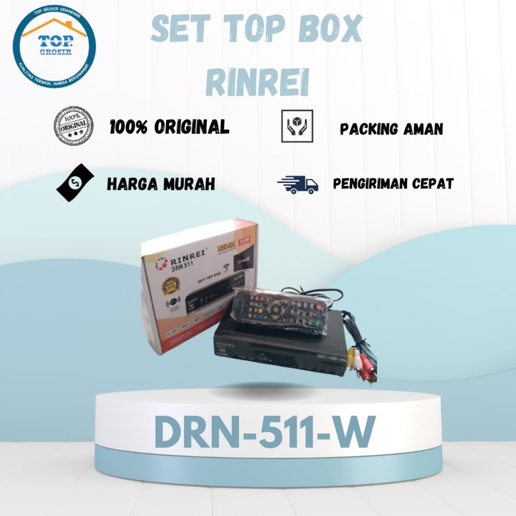 STB DIGITAL  RINREI TV DRN 511 W STB RECELVER TV MURAH
