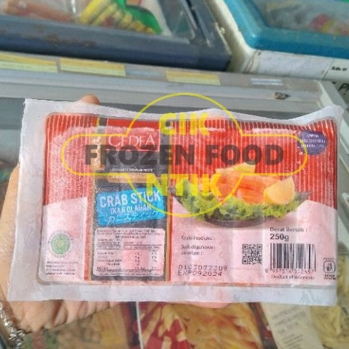 

Cedea Crab Stik 250 gr Frozen food cik ntik Jambi cemilan jajanan seblak korea jepang