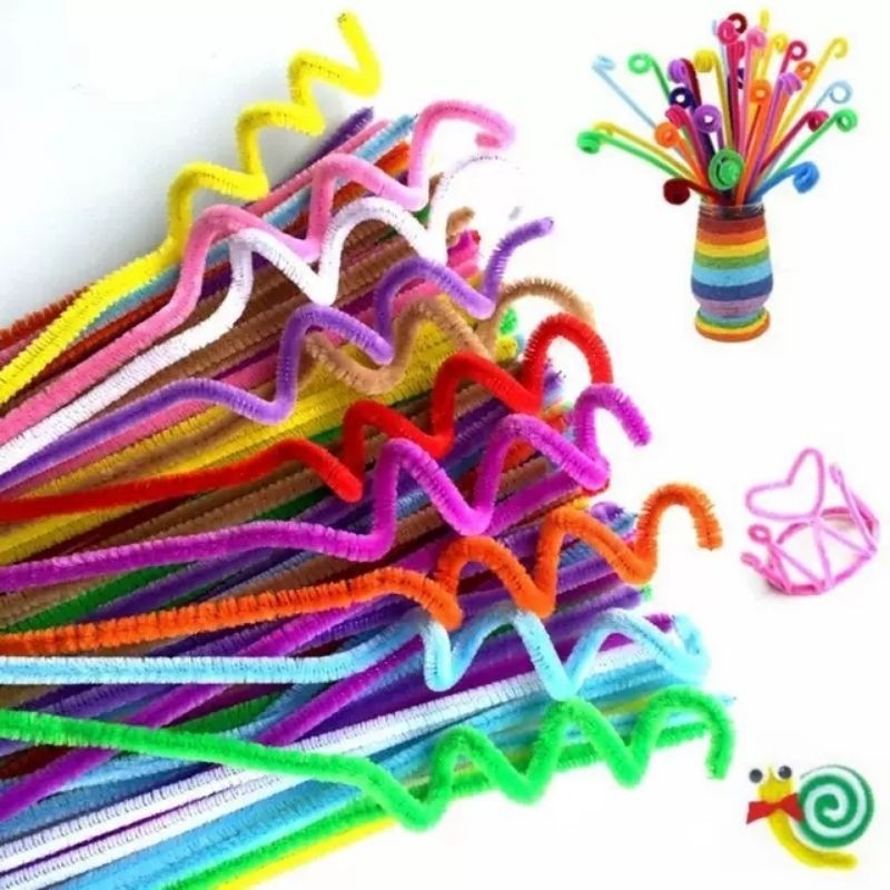 [GROSIR] MERCY KAWAT BUNGA - 50 - 100 pcs (pack) pipe cleaner kawat bulu mercy kerajinan tangan bung