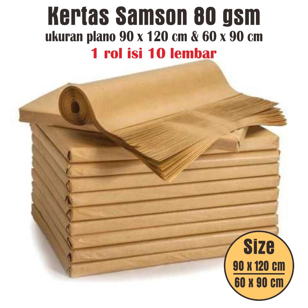 

( 10 lembar ) kertas samson coklat alas kaki cuci mobil cetak alas cuci mobil 80 gsm ukuran 90 x 120 cm dan 60 x 90 cm