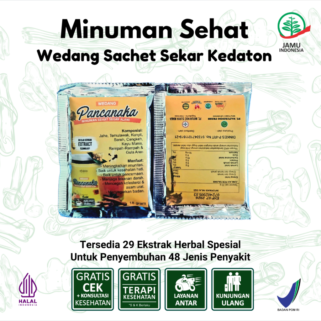 

NATURINDO - Sachet Wedang Pancanaka Untuk Menyehatkan Tubuh Dan Meningatkan Imunitas