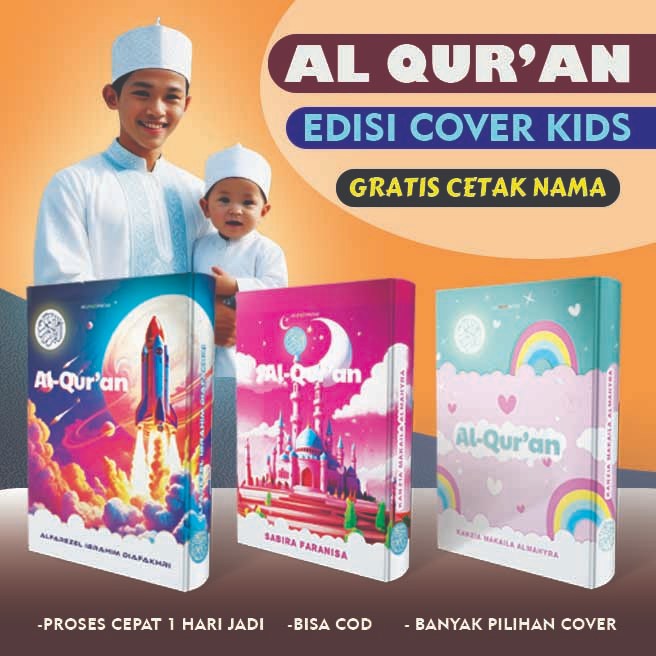 Al Quran Custom Anak Quran Custom Cover Nama Sendiri Quran Custom Ukuran A5 Quran hafalan anak a5
