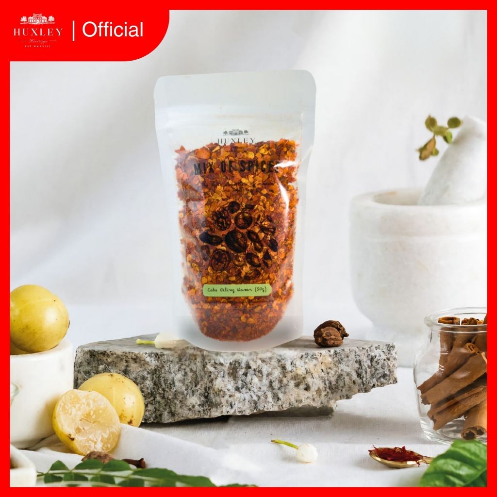 

Cabe Giling Kasar (Chilli Flakes) - Huxley Heritage Bumbu Dapur Rempah Masak