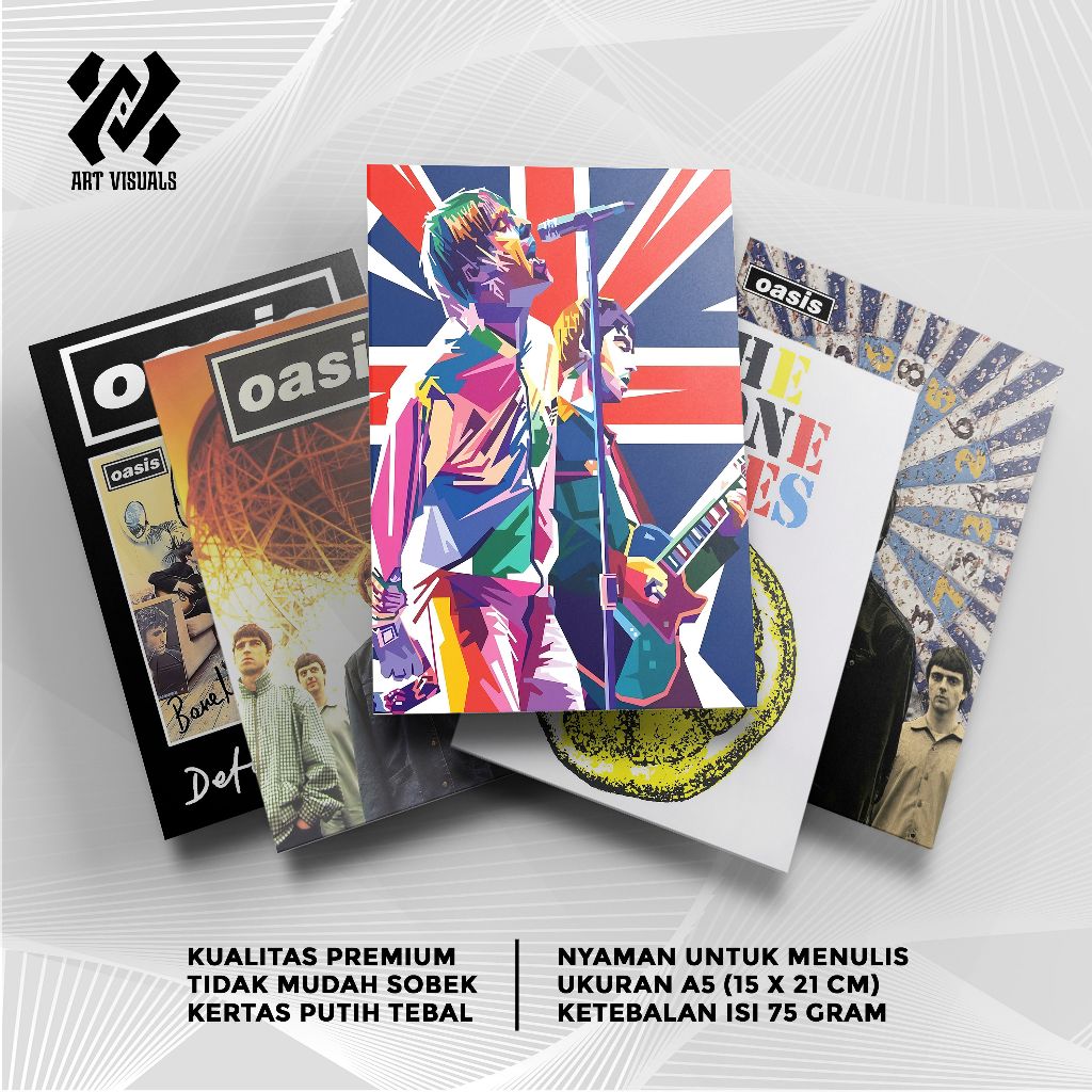 

Buku Tulis Custom Tema Band OASIS Terlengkap Termurah Model Bebas Pilih Foto / Buku Tulis Sekolah / Buku Catatan