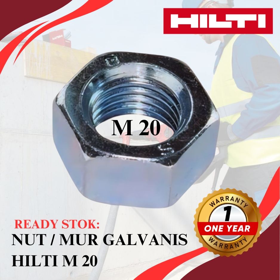 NUT / MUR GALVANIS HILTI M20