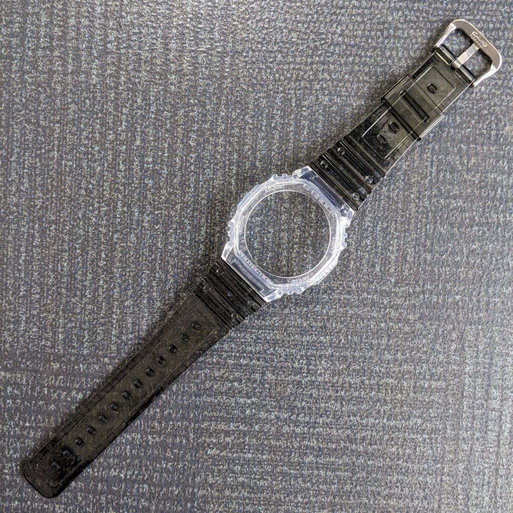 BNB STRAP BEZEL G SHOCK GSHOCK GA 2100 GA 2110 GA2100 JELLY CLEAR TRANSPARAN SKELETON