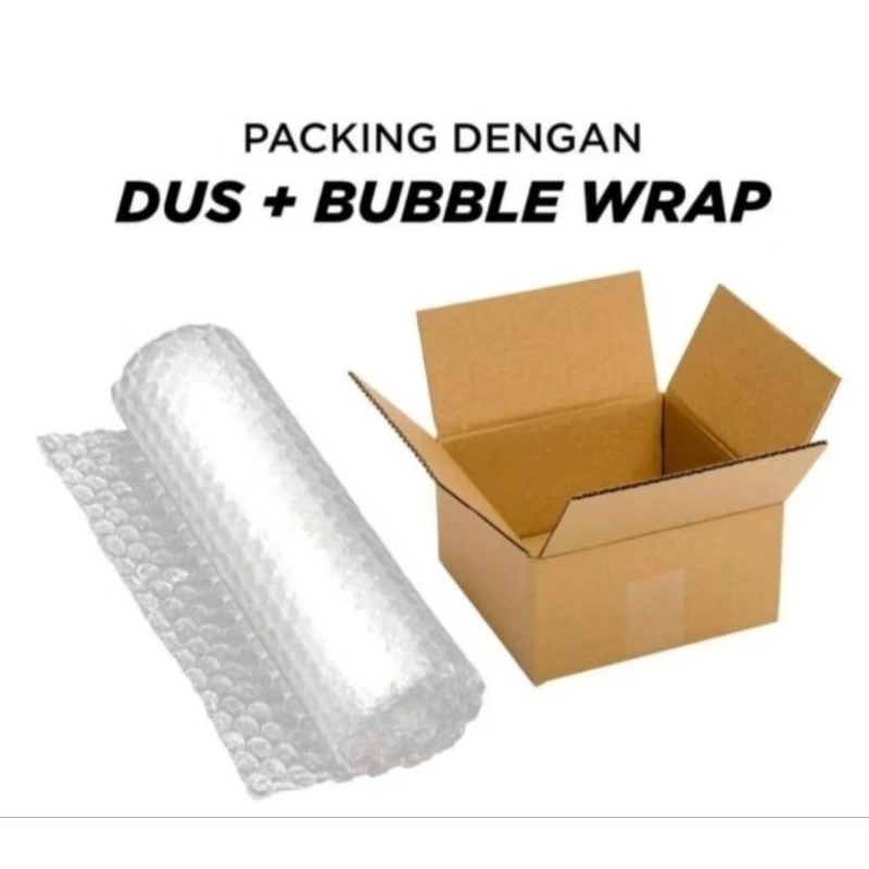 

tambahan packing kardus full dan buble wrap