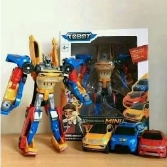 MAINAN ANAK MURAH ROBOT TRITAN 3CARS COMBINE