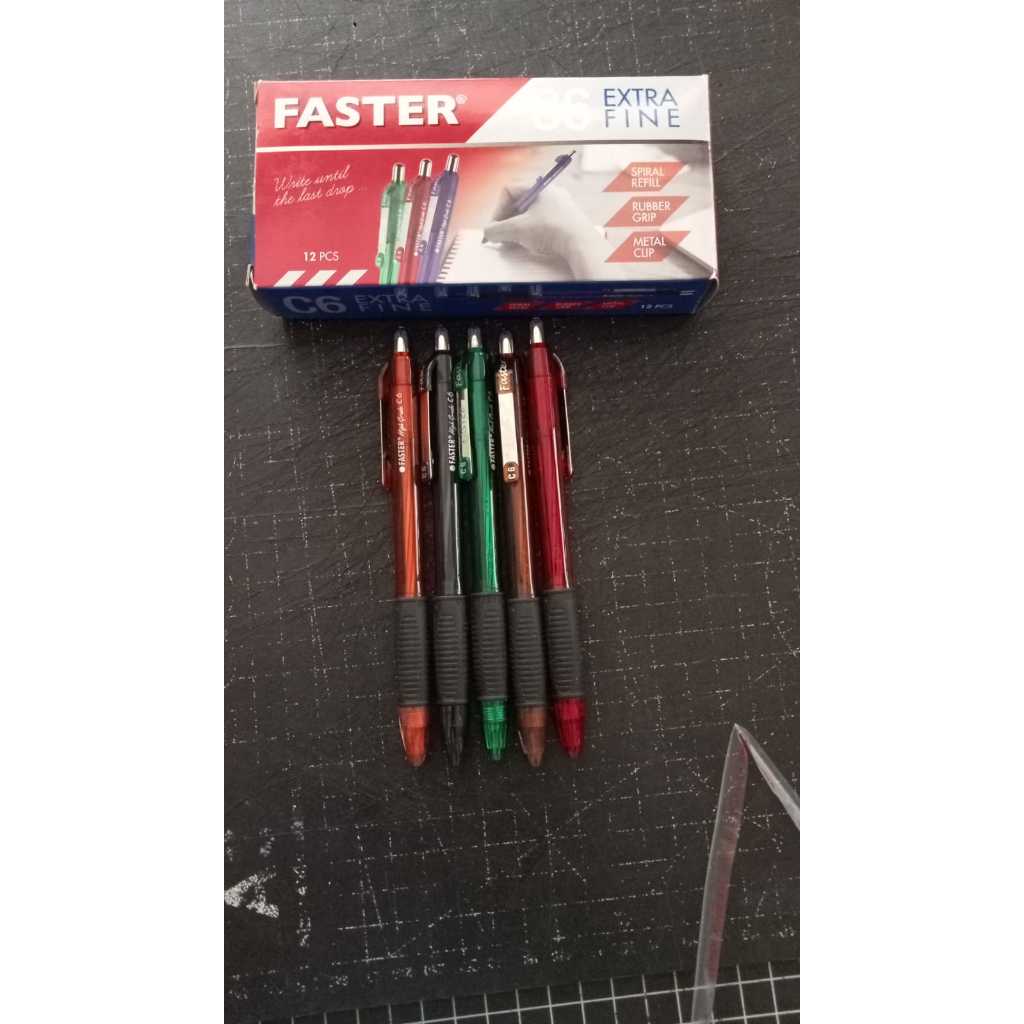 

PEN FASTER C6 CETEK PENA PULPEN FASTER [5PCS]