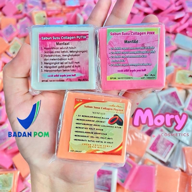 BPOM SABUN SUSU COLLAGEN PEPAYA PAPAYA VIT C PUTIH PINK ORANGE VIRAL