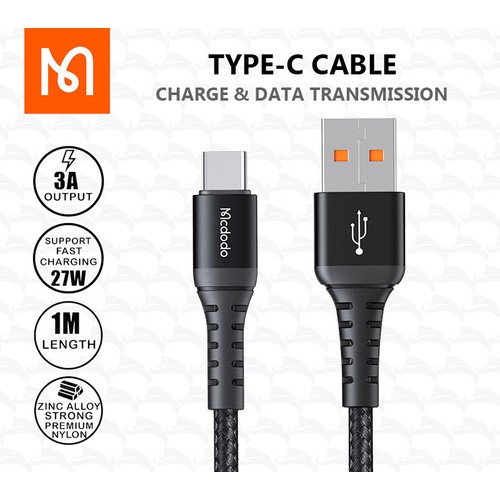 (CA-2270/CA-2271/CA-2273) MCDODO KABEL TYPE-C/KABEL FAST CHARGING/QC 4.0/KABEL CASAN FAST CHARGING/ 