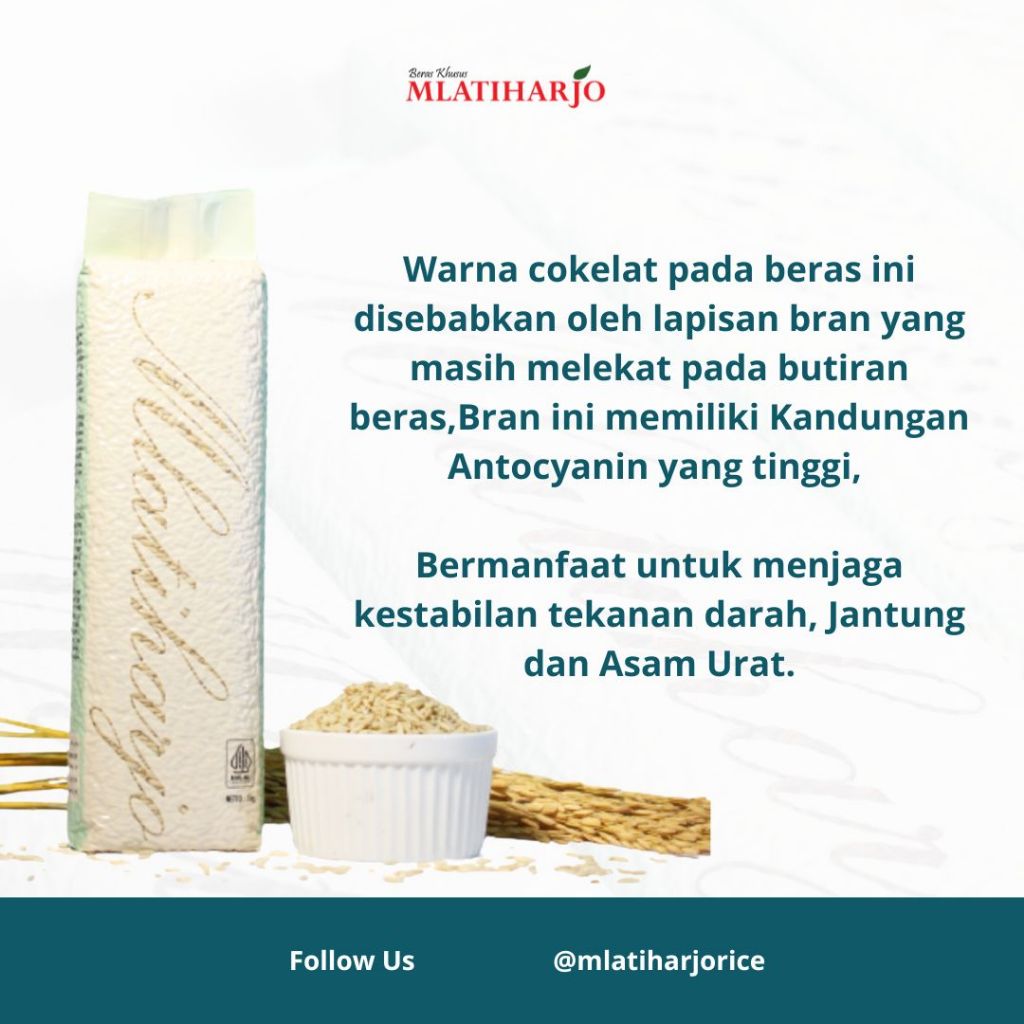 

Beras Cokelat Beras sehat Kaya Serat tapi tetap nikmat cocok untuk MPASI 1 Kg