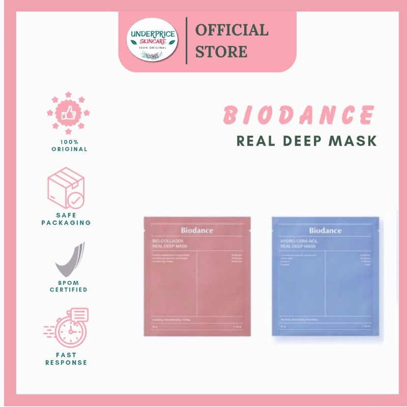 BIODANCE Bio- Collagen nreal deep mask /biodance hydro Cera-Nol real deep mask