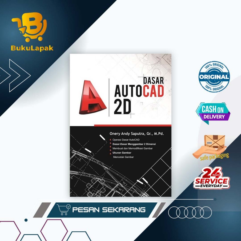 Buku Autocad - Dasar Autocad 2 Dimensi - Deepublish