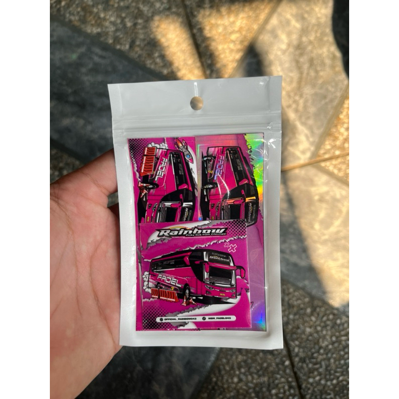 

STIKER BUS MSM RAINBOW HOLOGRAM ASLI