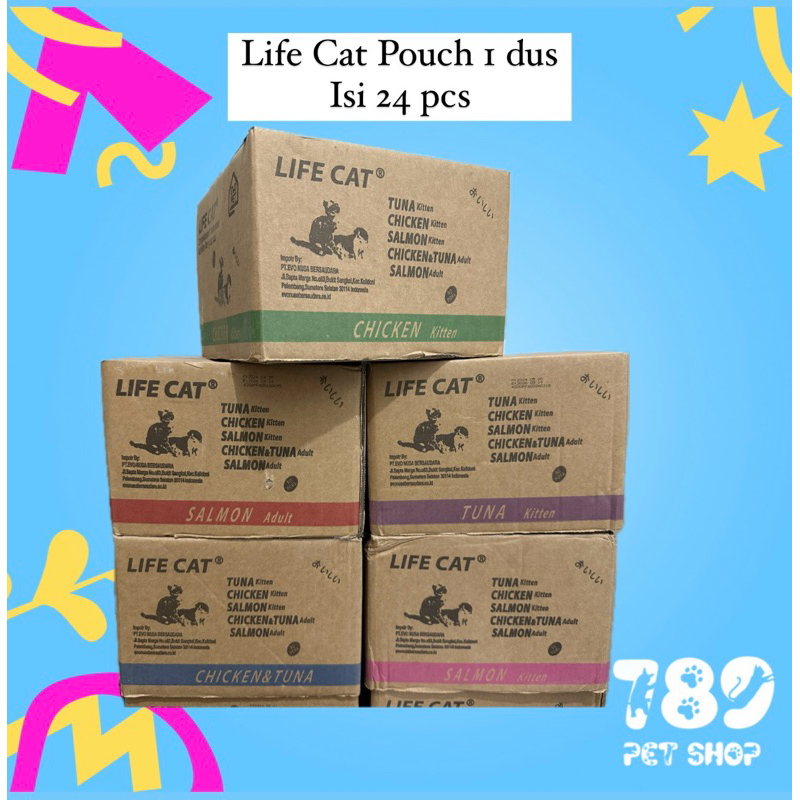 LIFE CAT POUCH 1 Dus Isi 24 pcs