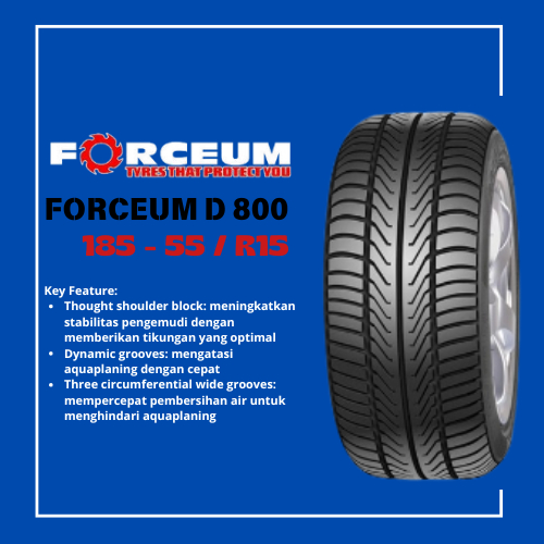 BAN MOBIL UKURAN 185 55 R15 FORCEUM D 800