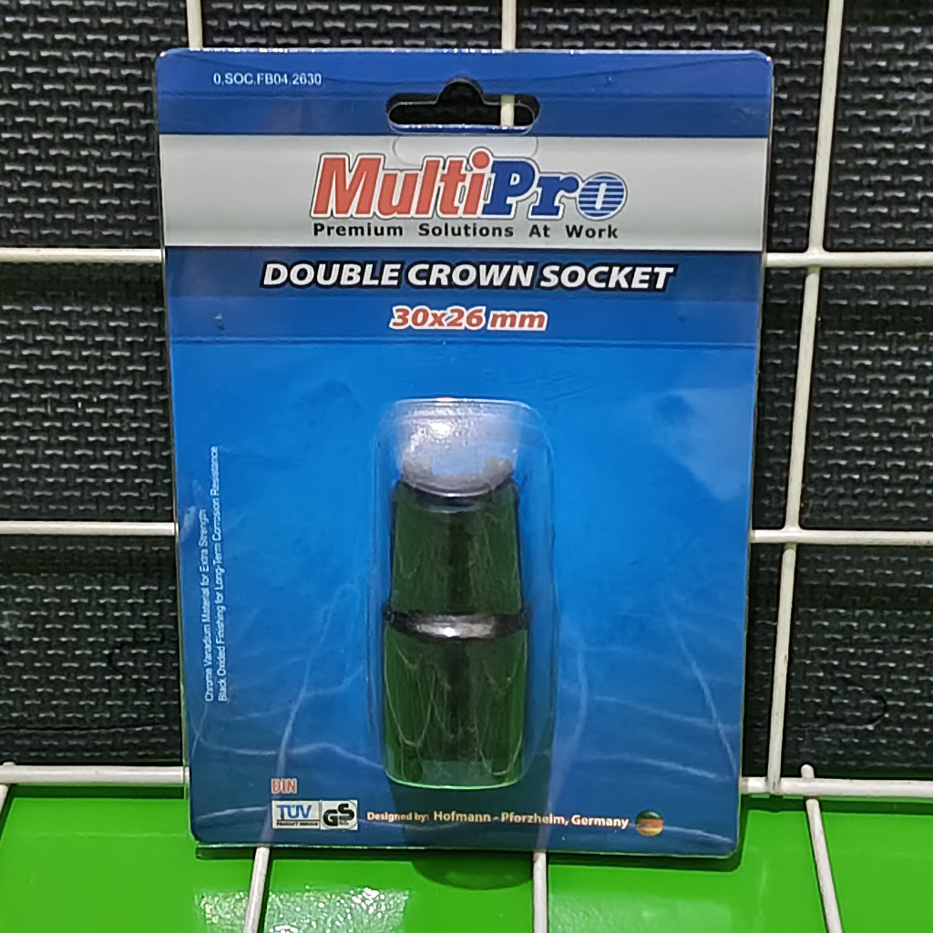 Double Crown Socket MULTIPRO Kunci Mahkota Ganda Mur Kopling 30 x 26 mm , Honda , Karisma , SupraXX 