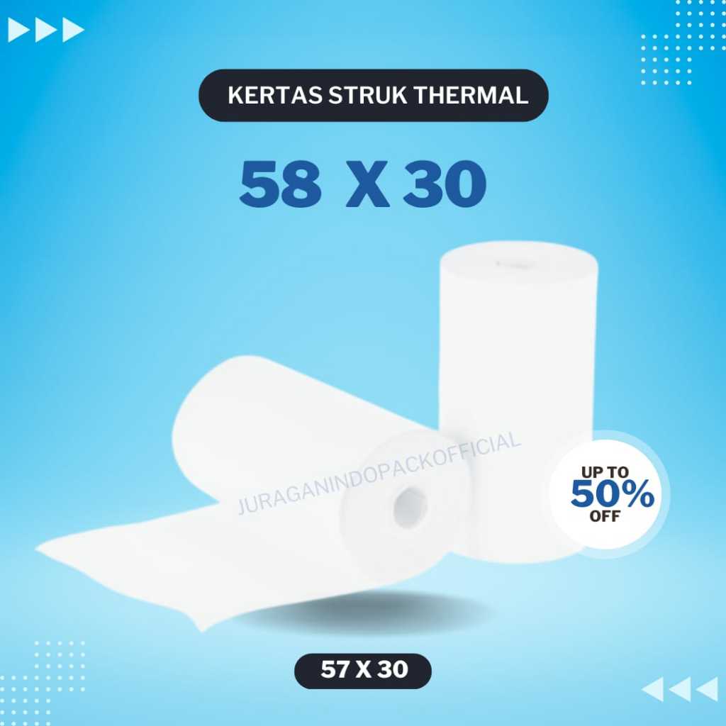 

kertas struk thermal Pos 57x30 58x30 57mm 58mm