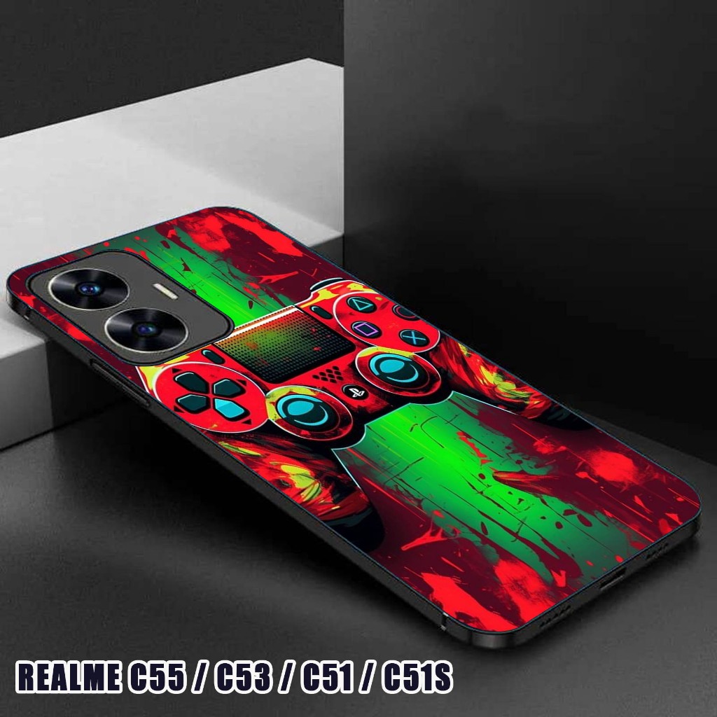 Case Glossy , Case Realme C55 / C53 / C51 / C51S , Motif Keren- Silikon - Case Glossy - Casing - Ter