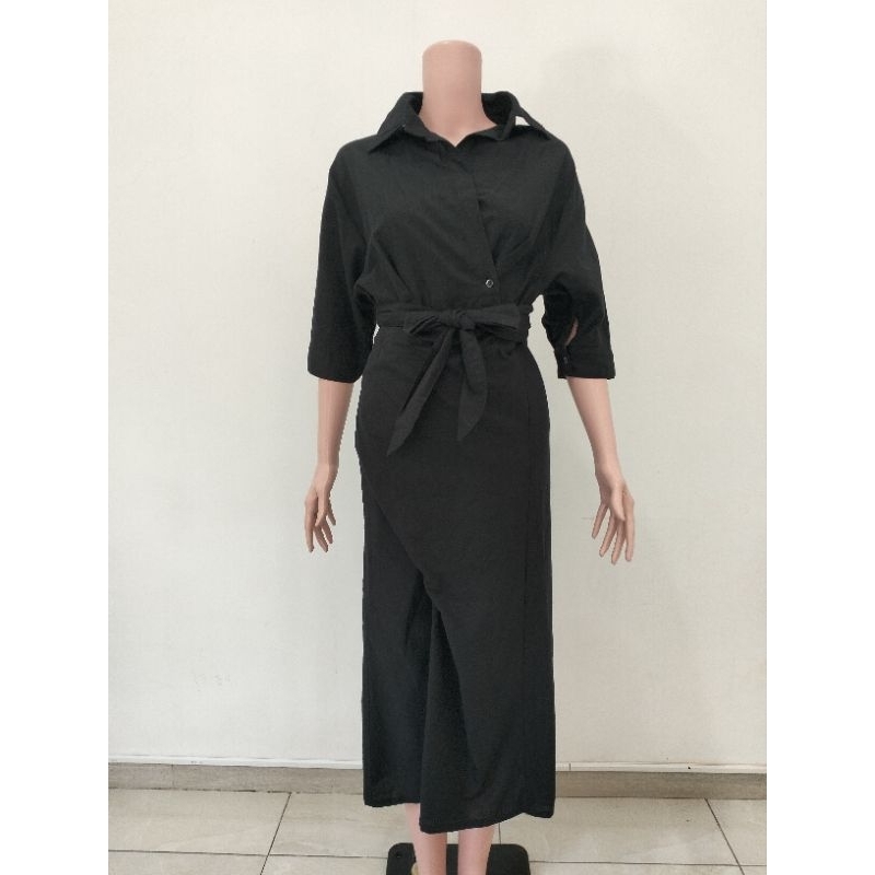 PRELOVED DRESS HITAM PANJANG