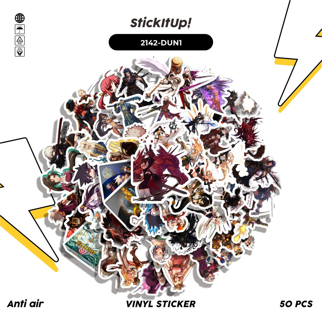 

COD✨ 50 Pcs Stiker Pack GAME SERIES DUNGEON FIGHTER CHAR MIX 01 Lucu Aesthetic Vynil Waterproof untuk Freebies Sticker Buku Journal Casing HP Laptop