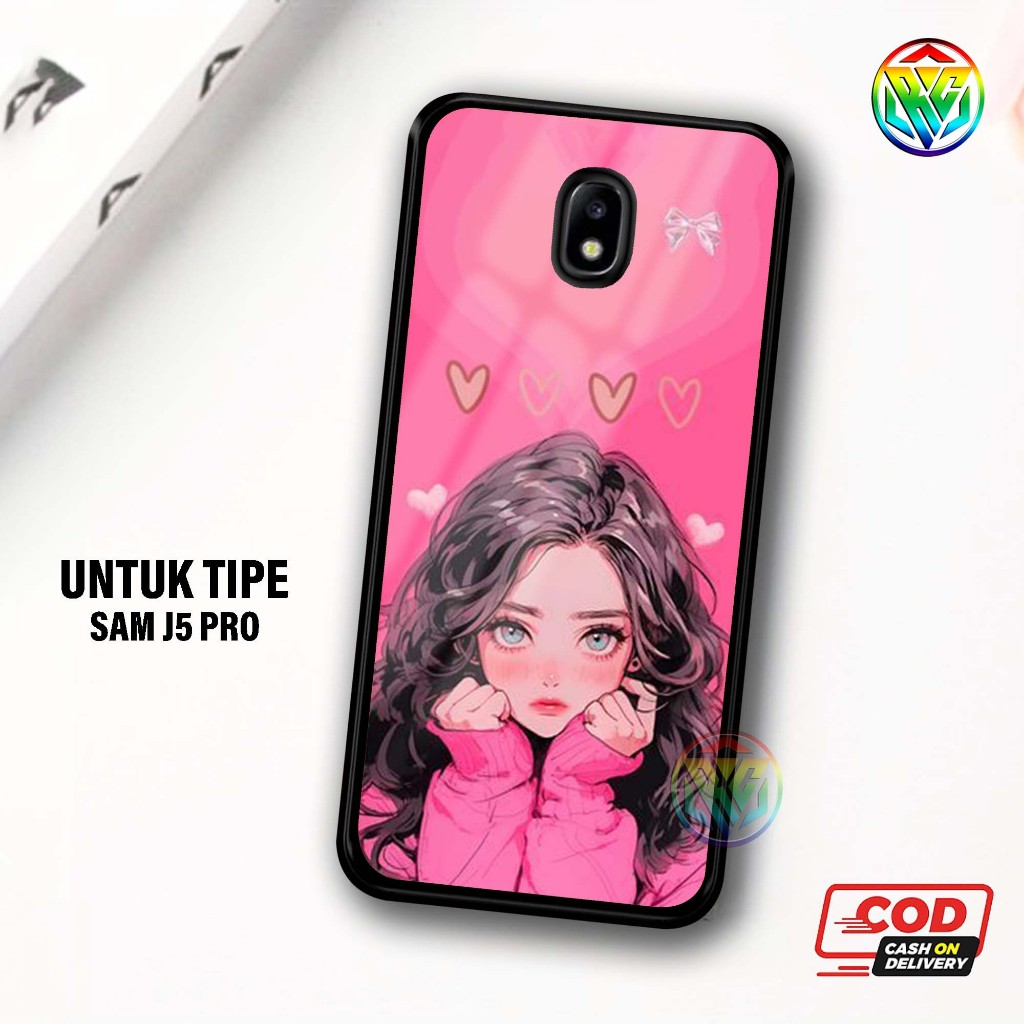 Real Case Samsung J5 PRO Terbaru Case kilau - New Case Glossy casing Hp Samsung J5 PRO  [Motif CEWE]