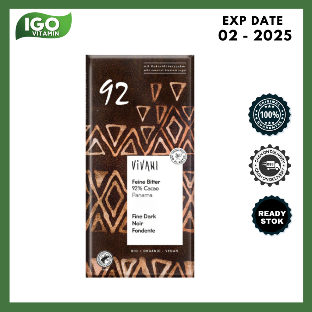 

Coklat Vivani with Dark Cocoa 92% 80 gr