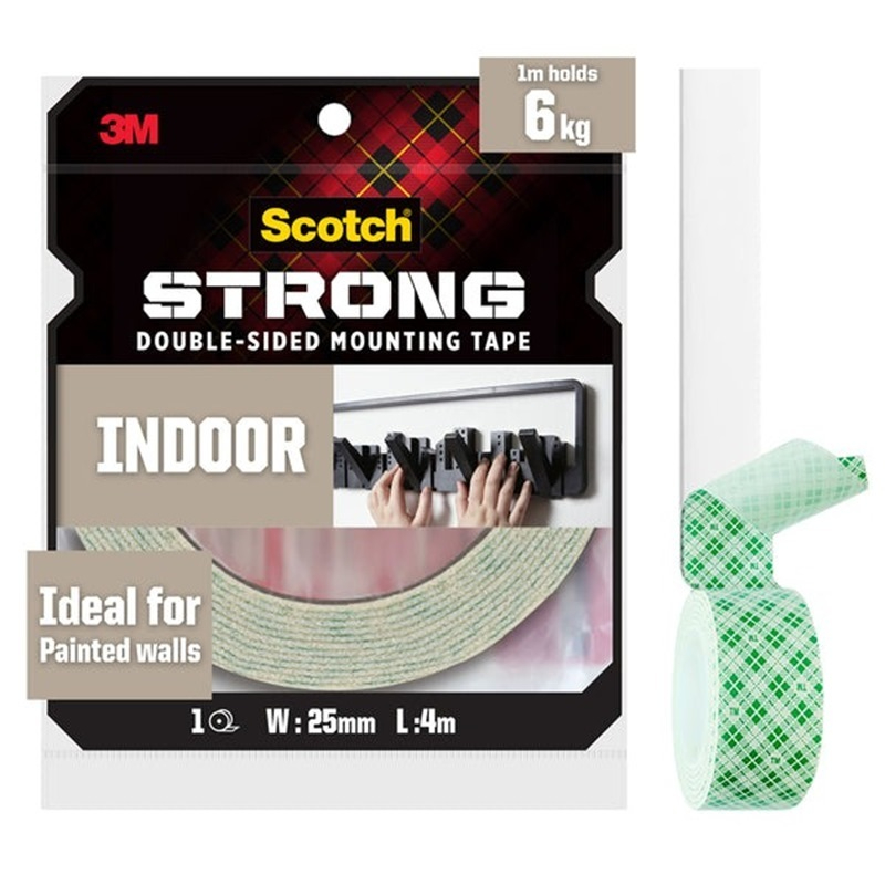

3M Scotch INDOOR Mounting Tape 12mm x 4 meter