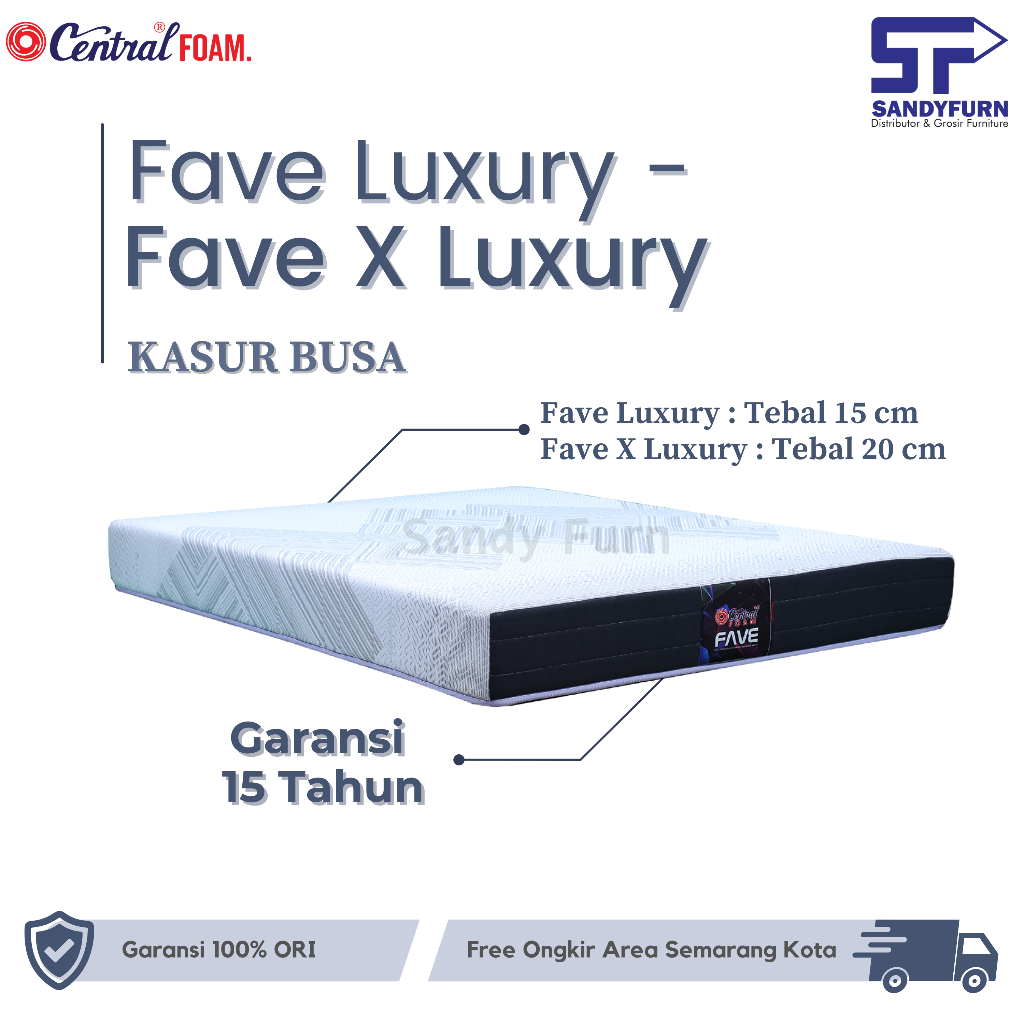 CENTRAL FOAM - Kasur Busa - Fave Luxury & Fave X Luxury