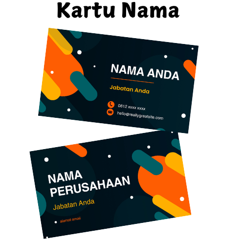 

Kartu Nama Costum/Name Card Costum