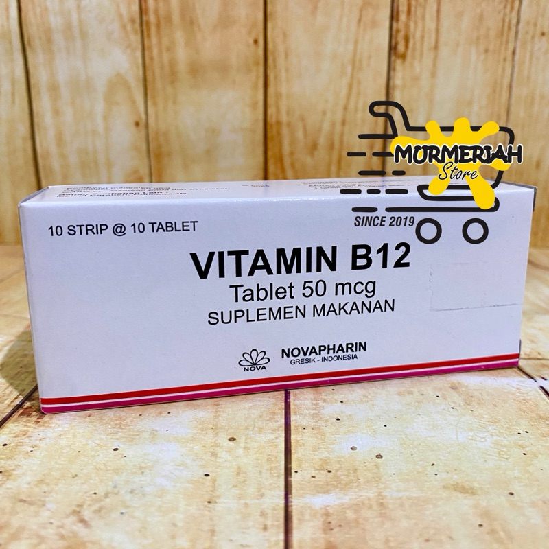 VITAMIN B12 Nova 50 mcg Box 100 tablet - Vit B 12 Novapharin