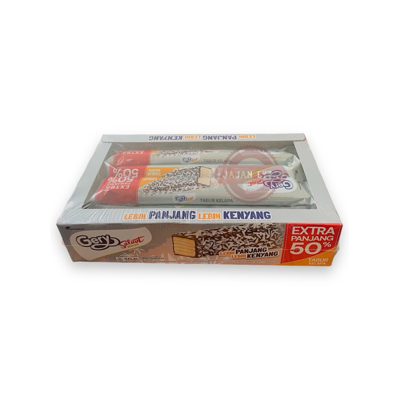 

gery salut wafer tabur kelapa box / gery salut coklat / wafer salut tabur kelapa
