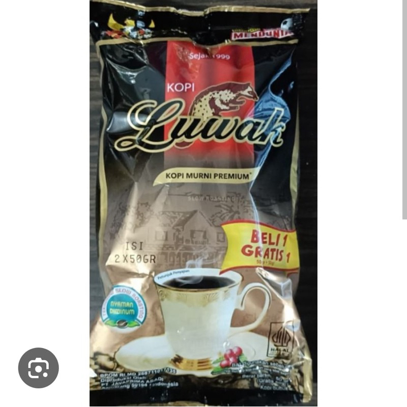 

Luwak Kopi Murni premium 2x50gram