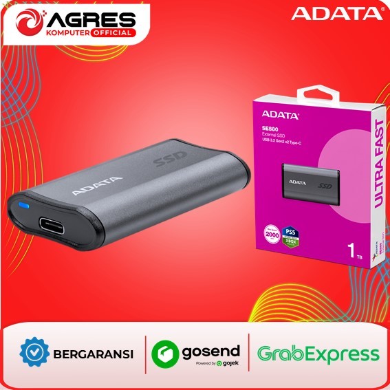 ADATA SSD EXTERNAL SE880 1TB TCGY GRAY