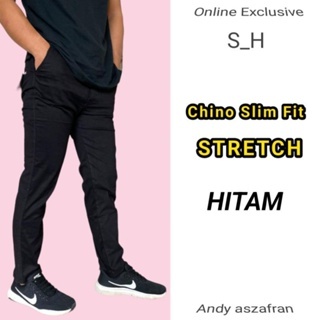Celana Panjang Chinos /Cino/Chinos Pria/Cowok Standar - Krem(Cream)/Abu(Grey)/Hitam(Black)