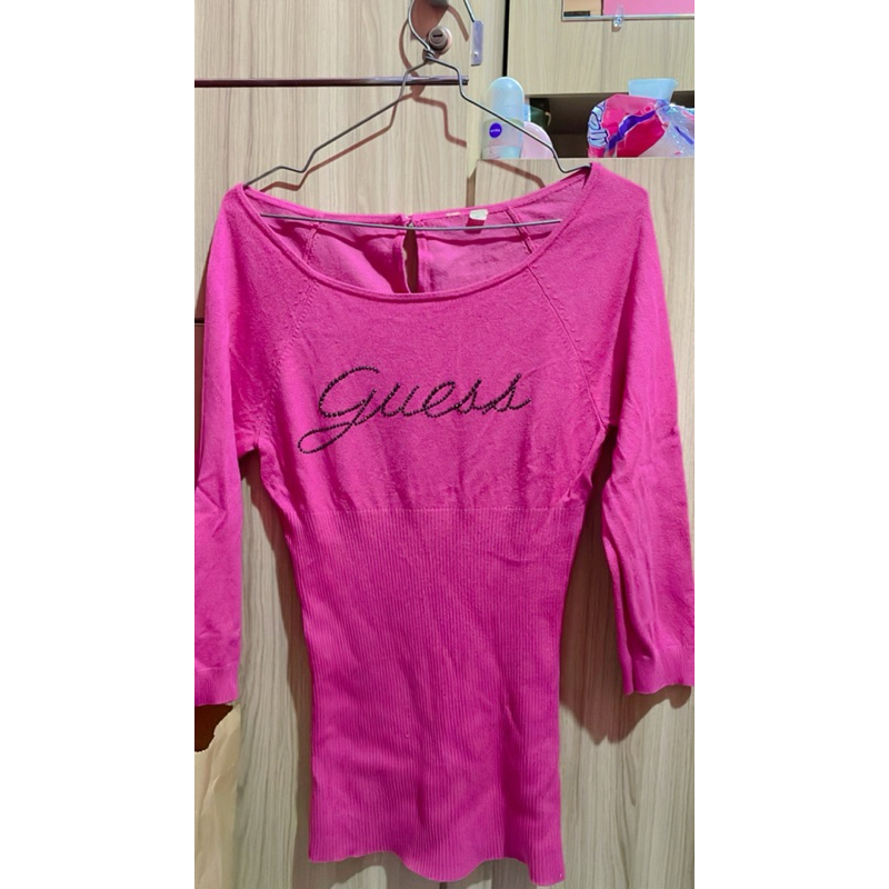 PRELOVED BLOUSE GUESS ORIGINAL STORE 