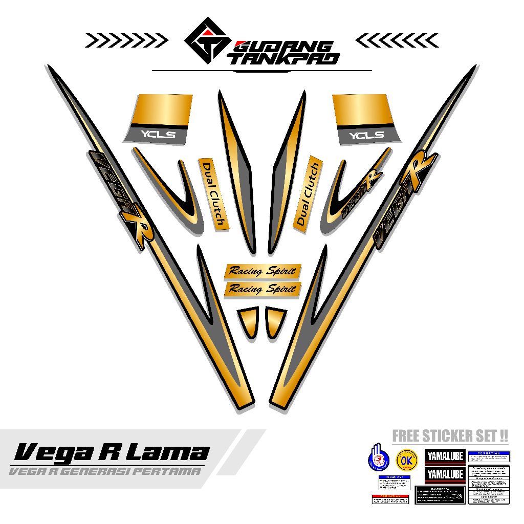 STRIPING STIKER VEGA R LAMA 2005 / MTF 3 / LIS VEGA R / STRIPING VEGA R / VARIASI VEGA R LAMA