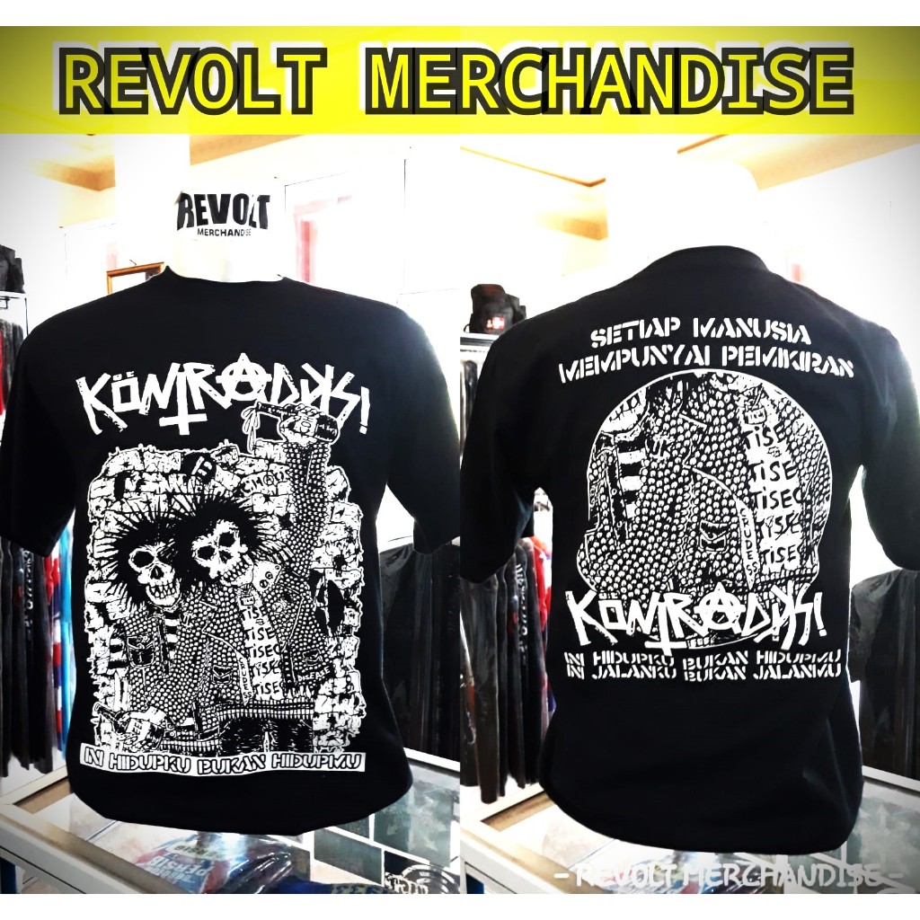 T-shirt KONTRADIKSI (ini hidupku), kaos kontradiksi, kaos band, kaos punk revolt