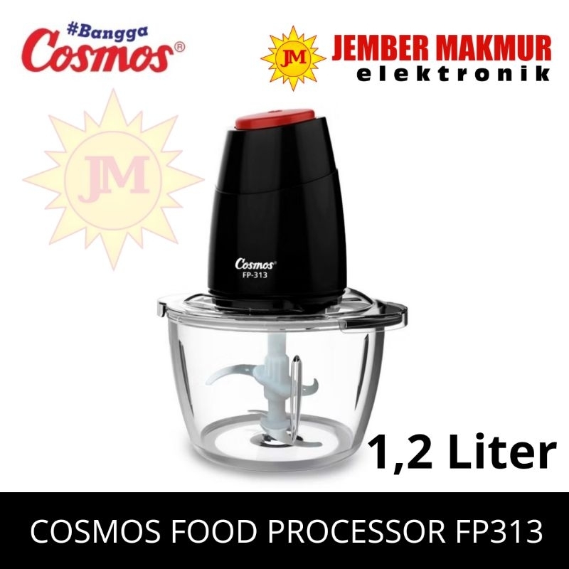 COSMOS FP-313 FOOD PROCESSOR FP313 CHOPPER COSMOS 4PISAU BLENDER COSMOS Daging baso KACA
