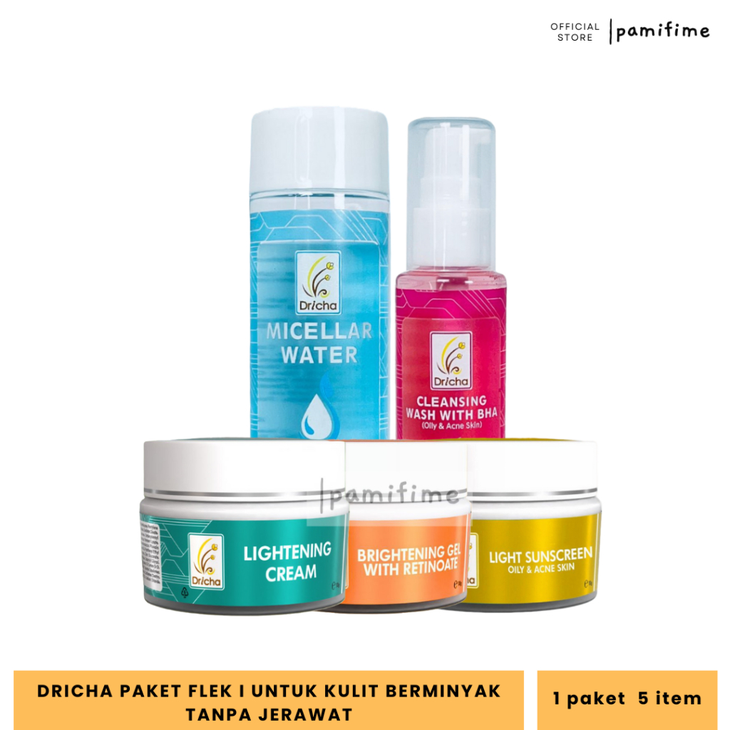 Dricha bundling Flek  Kulit Berminyak dan Tanpa Jerawat