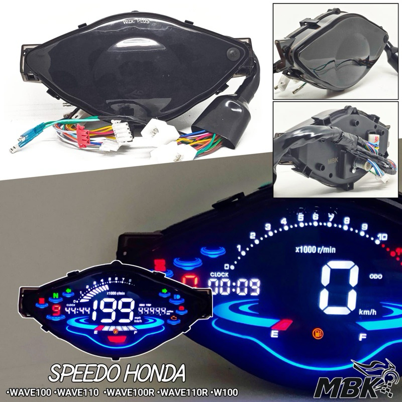 SPEEDOMETER DIGITAL LED SUPRA FIT SPIDOMETER DIGITAL SUPRA FIT NEW WAVE 100 Kualitas Terbaik