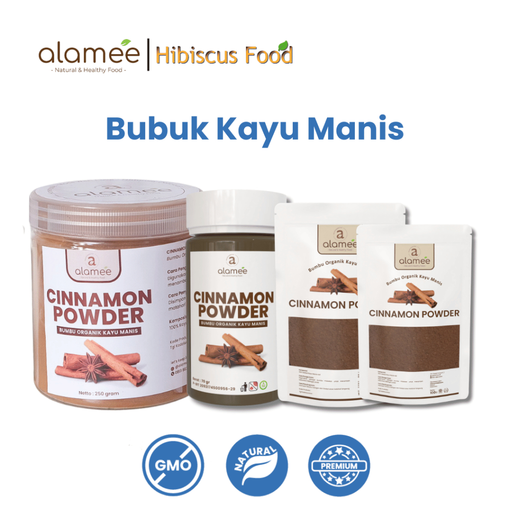 

ALAMEE Kayu Manis Bubuk Cinnamon Powder kayumanis Murni Asli Tanpa Campuran Bumbu Organik