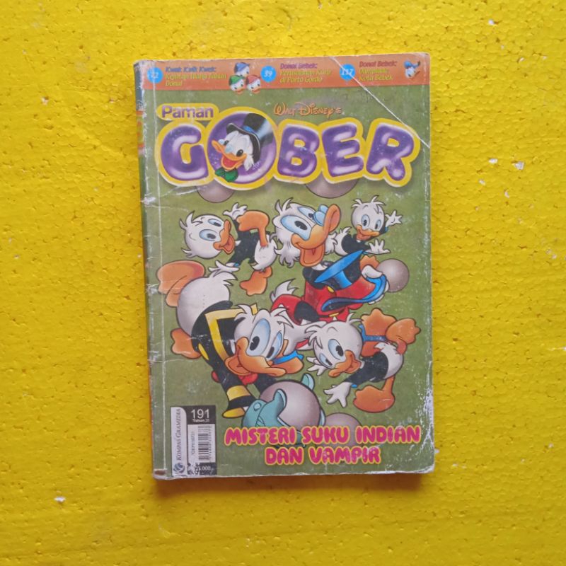 [Kompas Gramedia] Buku Komik, Buku Anak Anak : Komik Paman Gober 191 (Misteri Suku Indian dan Vampir