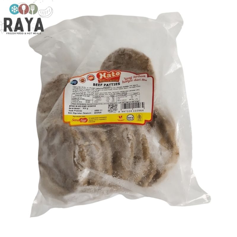 

Hato Beef Paties Isian Burger Sapi 670 gram