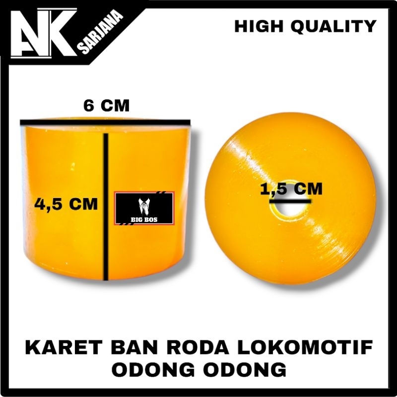 KARET BAN RODA LOKOMOTIF ODONG ODONG KARET RODA ODONG ODONG BAHAN KARET PU DIAMETER 6CM