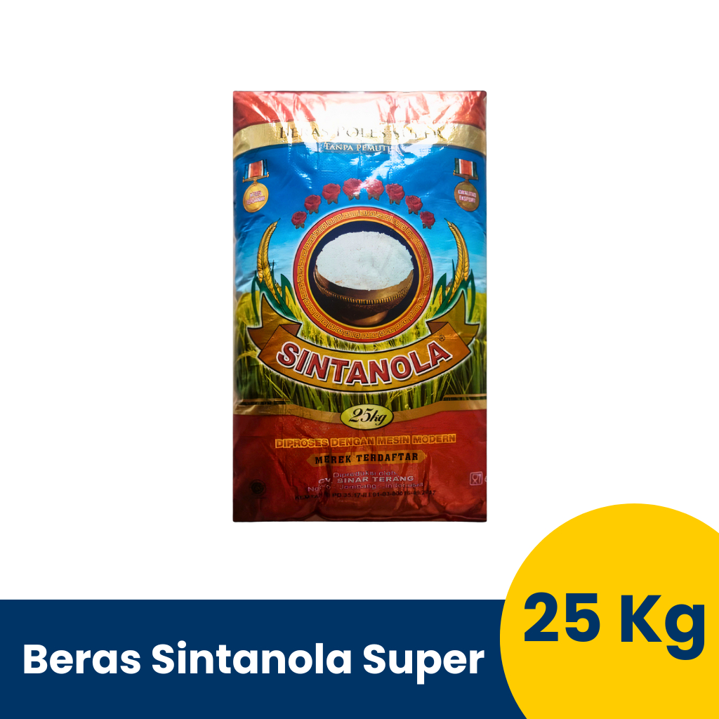 

[TERMURAH]Beras Sintanola Super Premium | 25kg | 100% ORIGINAL
