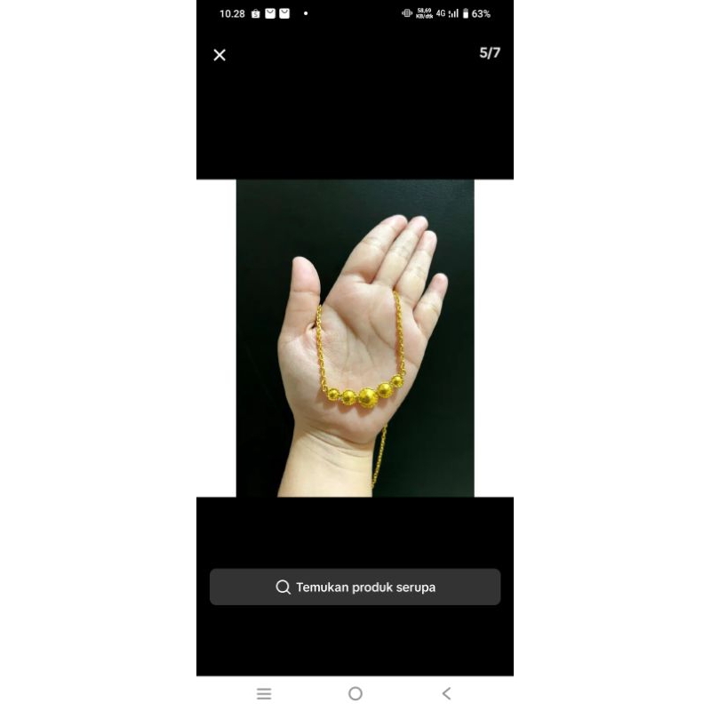 Kalung Coco bandul bulat 5