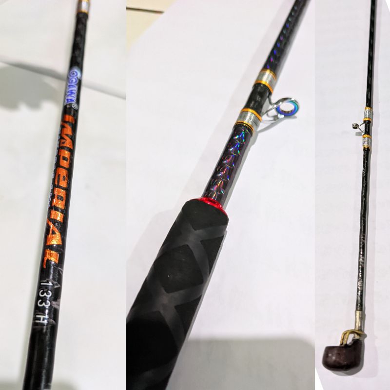 Besutan ogawa imperial carbon ( Dapat 2 besutan Joran + Bonus Jersey mancing & pelampung pancing Lim